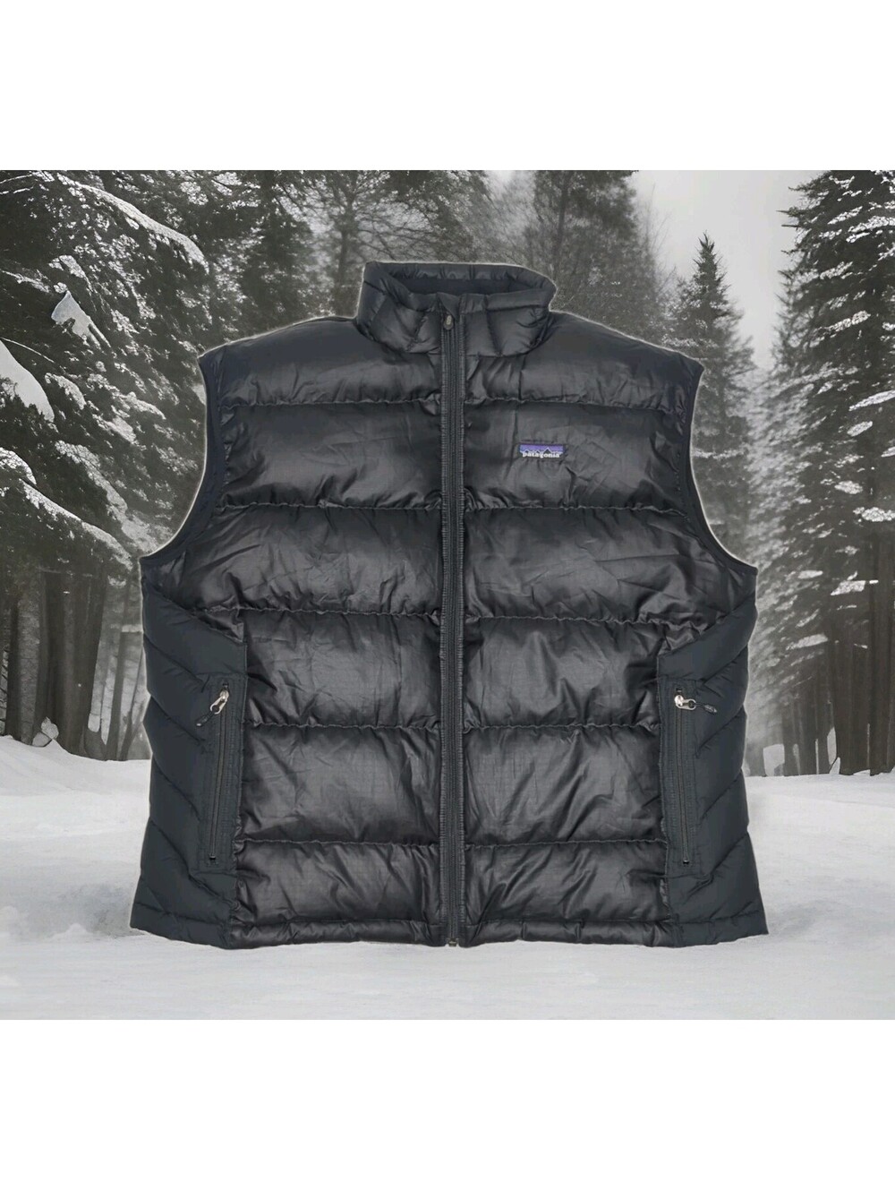 VTG 2000s Patagonia Down Quilted Winter Puffer Vest Ski Gillet Jacket Mens XL